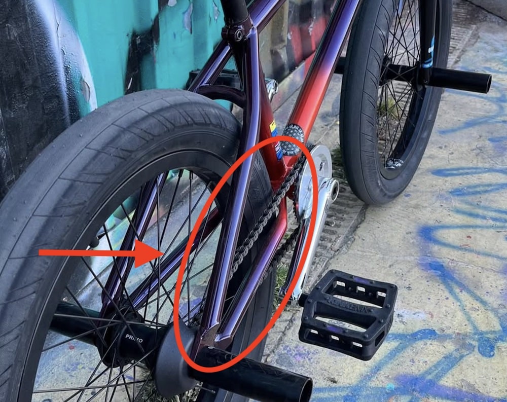 kink crosscut frame short chainstay length