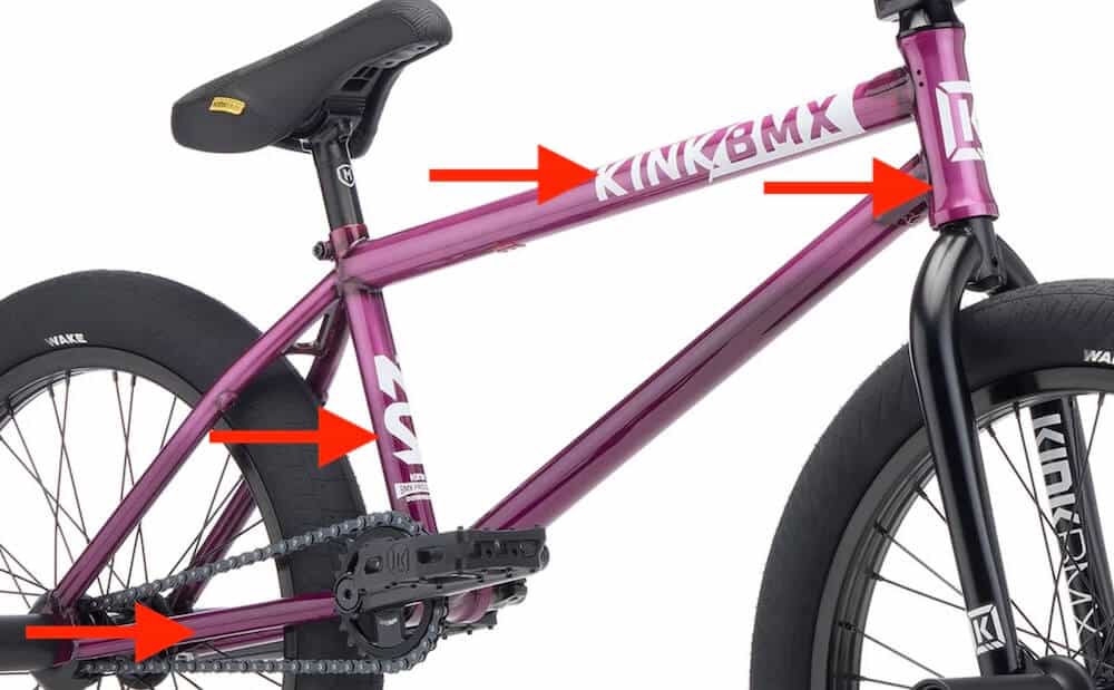 kink downside 2027 bmx bike frame geometry