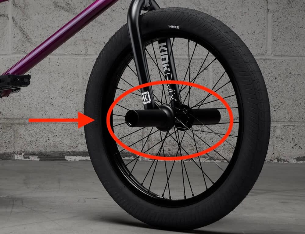 kink downside 2027 bmx bike includes four pegs