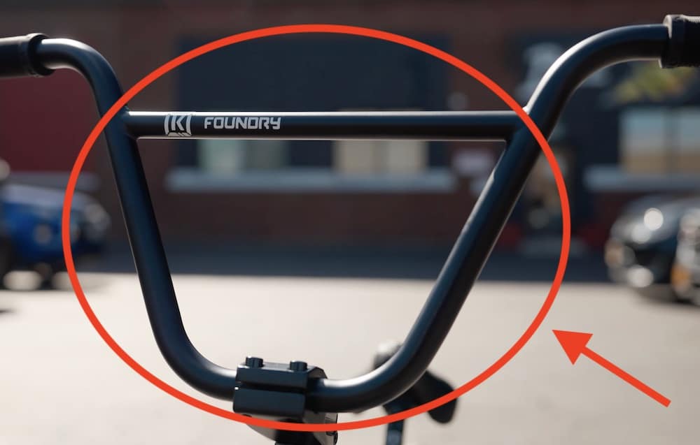 kink foundry bar on the bmx bike