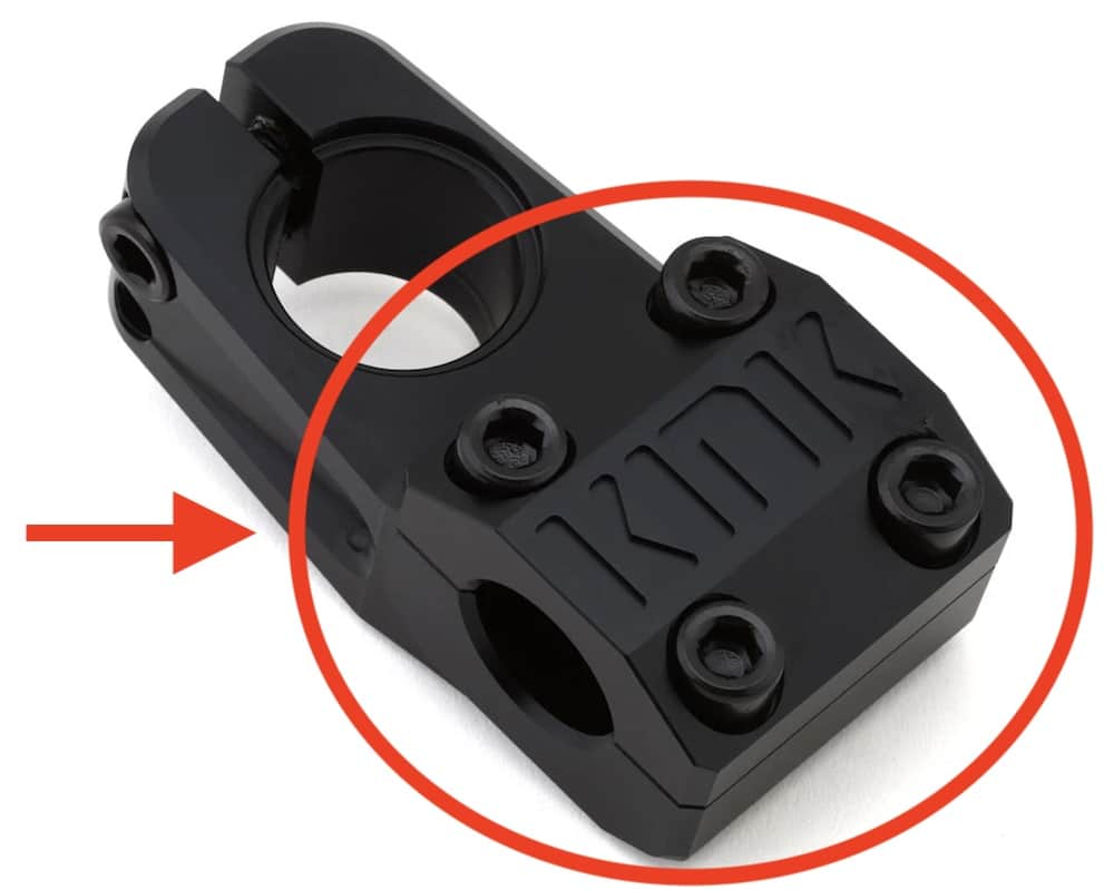 kink gavel top load bmx stem features