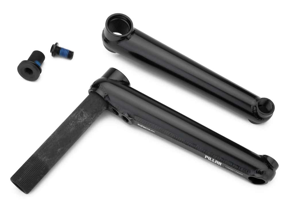 kink pillar bmx cranks black