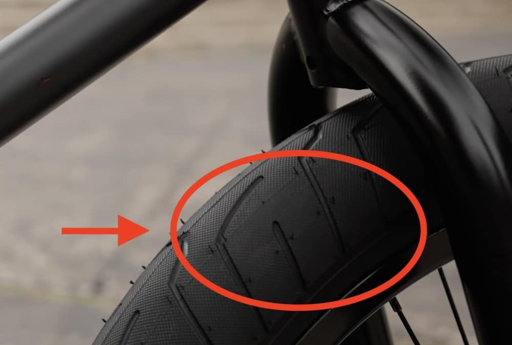 kink sever bmx tire thread pattern