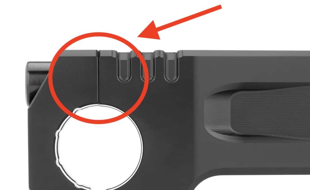 kink track stem unique bolt tightening system