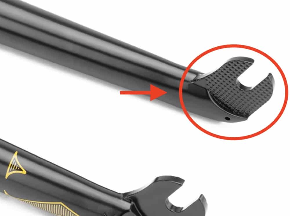 kink vogue fork dropout knurling