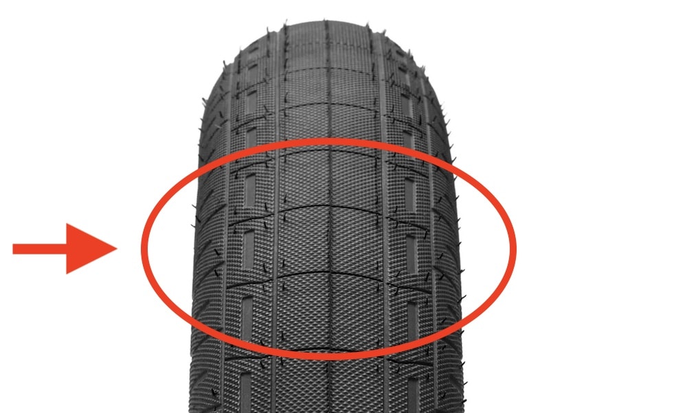 kink wake bmx tire thread pattern and grip