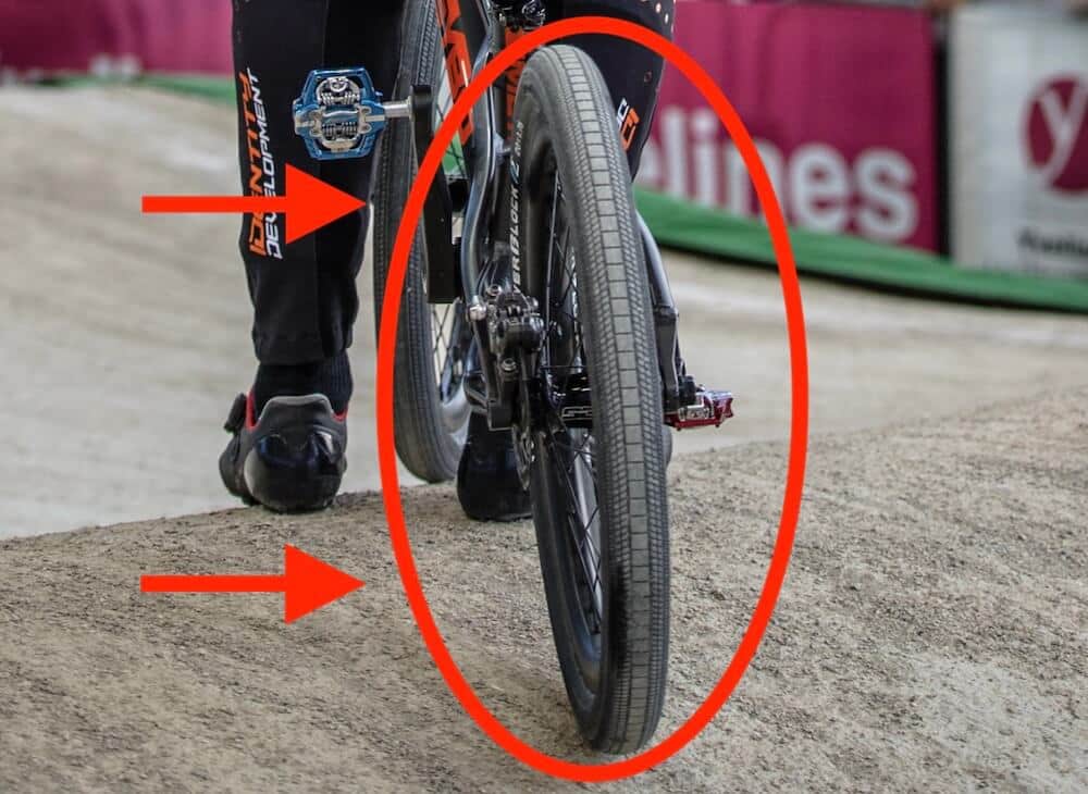 look at bmx race ready bike tires and wheels