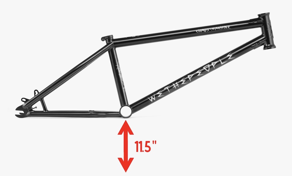 lower bike bottom bracket height
