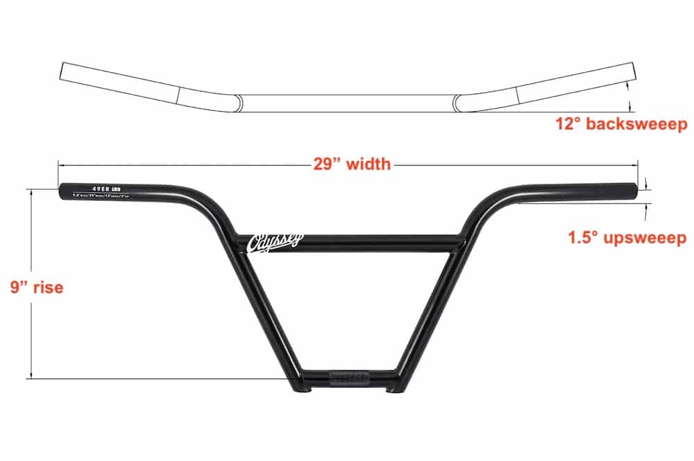 odyssey 49er bmx bar geometry