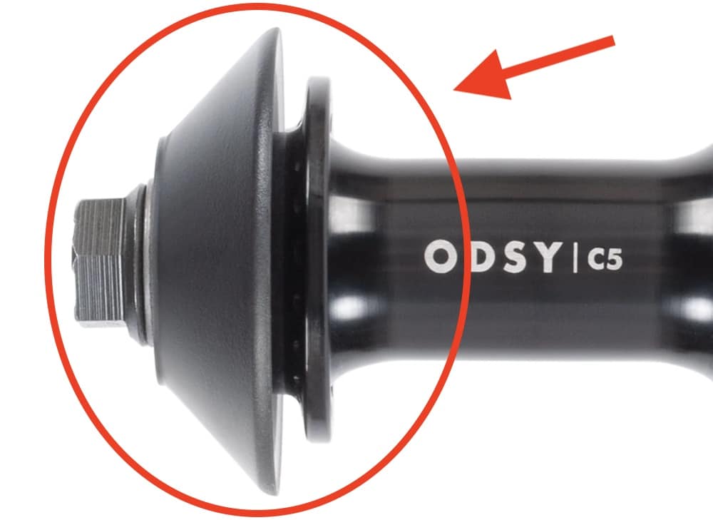 odyssey c5 front hub included plastic guards