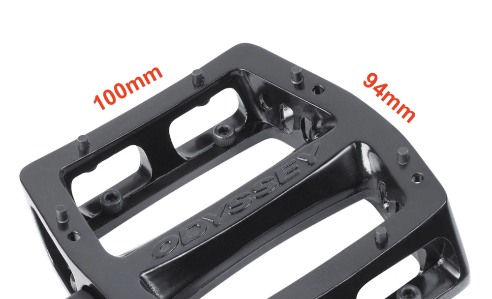 odyssey trailmix pedals size