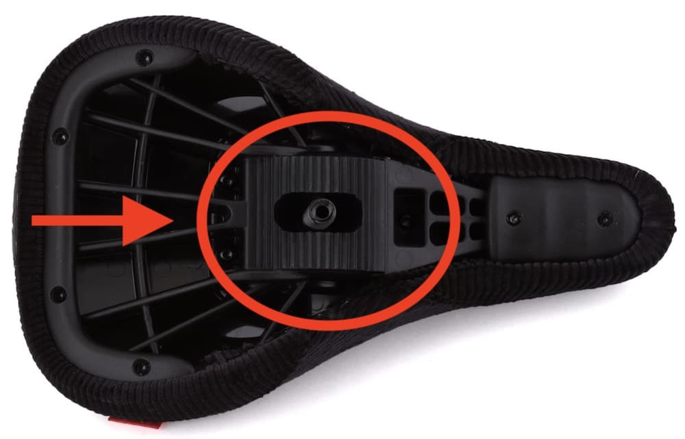 pivotal or stealth system of a cofmortable bmx seat