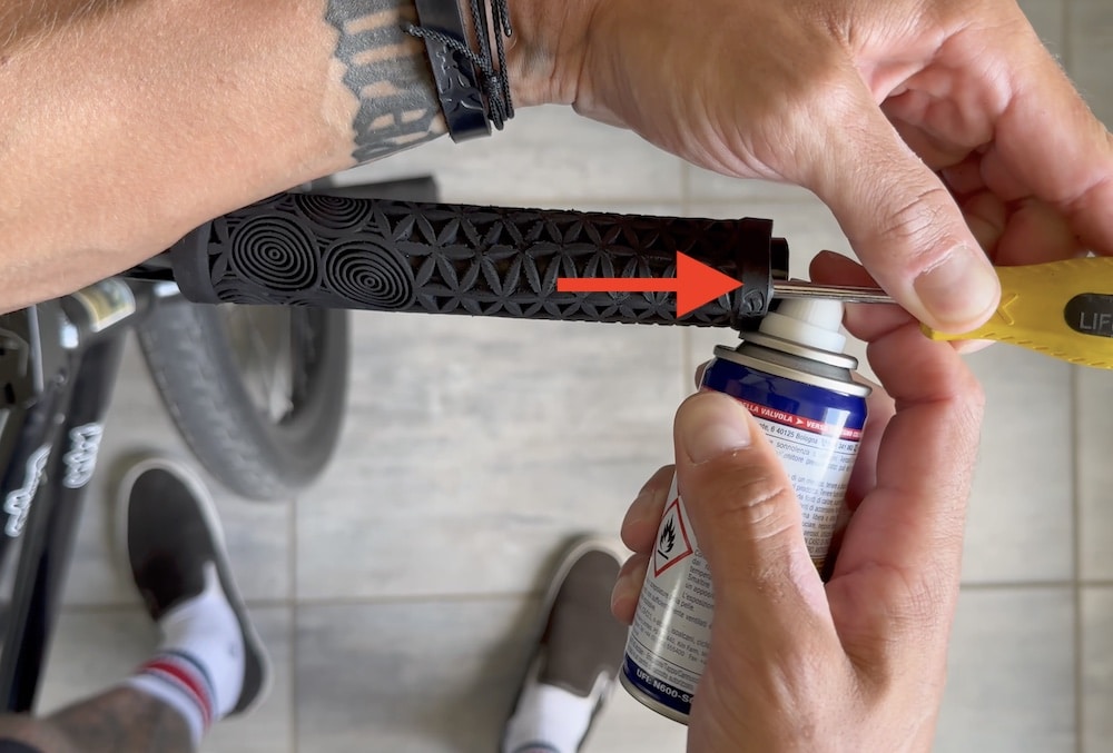 remove your old bmx grips
