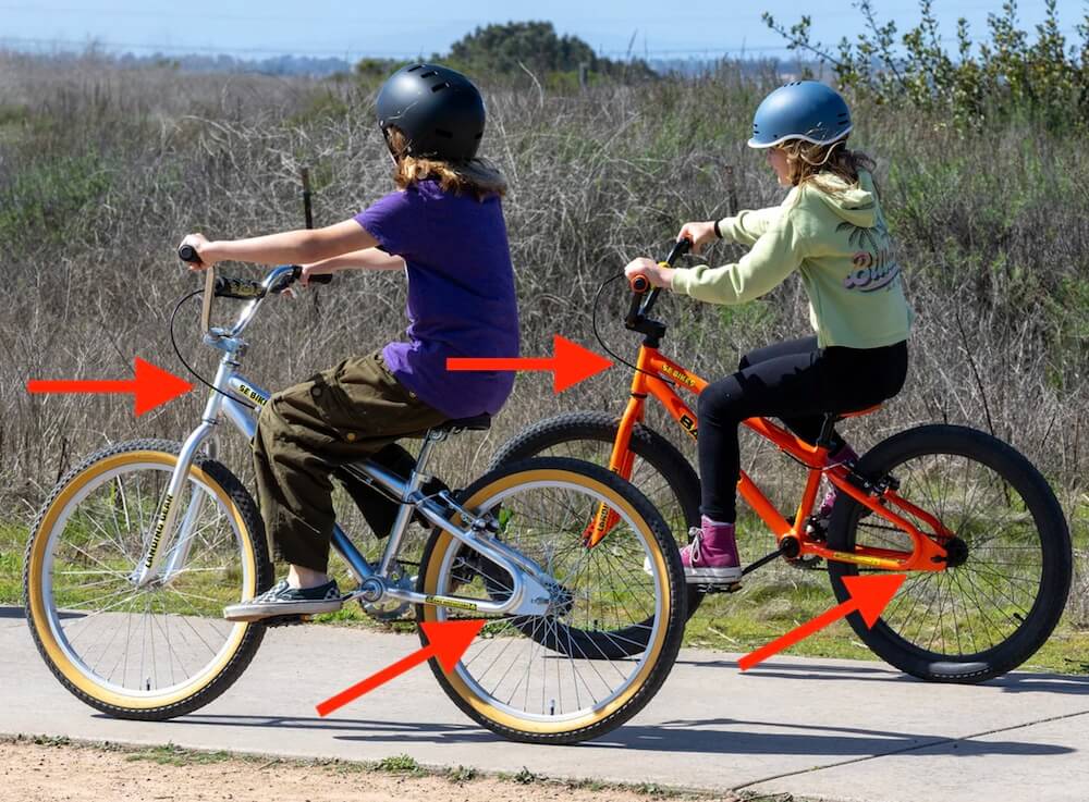 se basher 24 bmx bike features