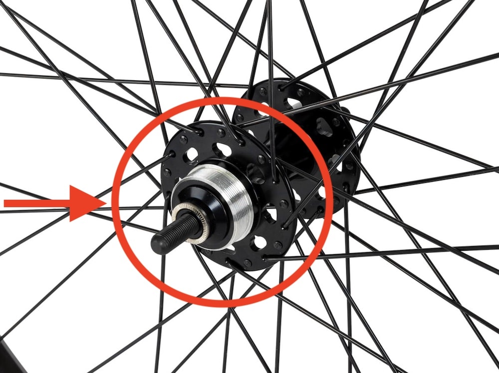 se racing wheelset rear hub