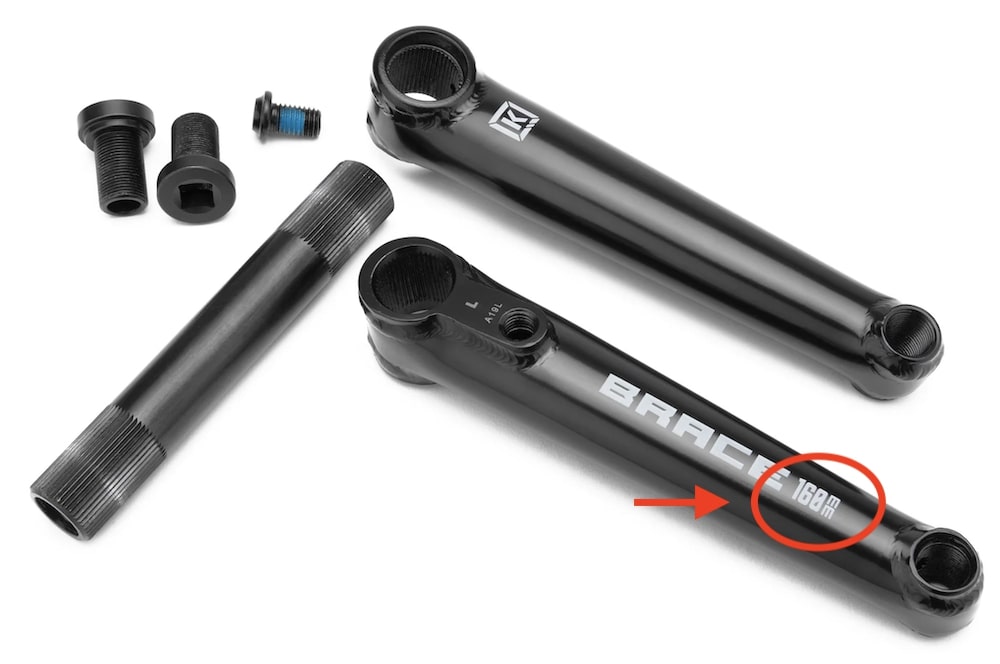 short bmx crank arm length