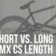 short vs long bmx chainstay length