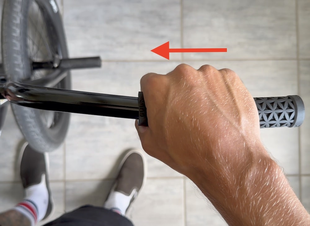 slide those bmx grips on