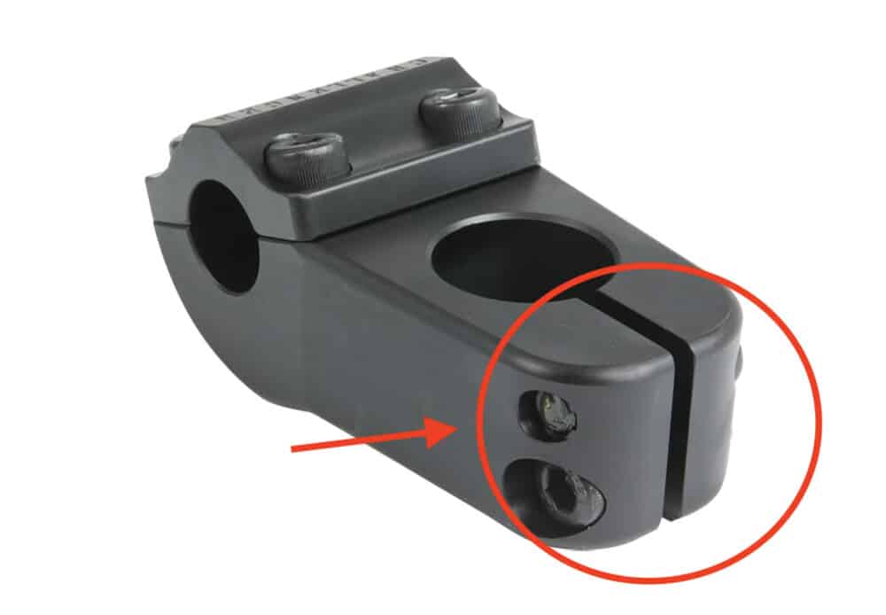 sm challenger bmx stem knee friendly design