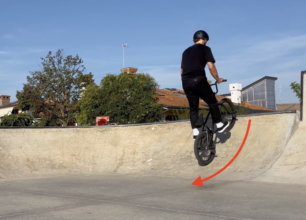 start learning a fakie on a mild slope or ramp