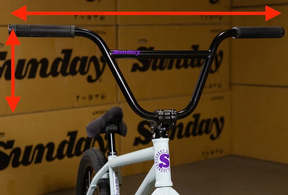 sunday 2027 forecaster broc raiford bmx bike bar geometry