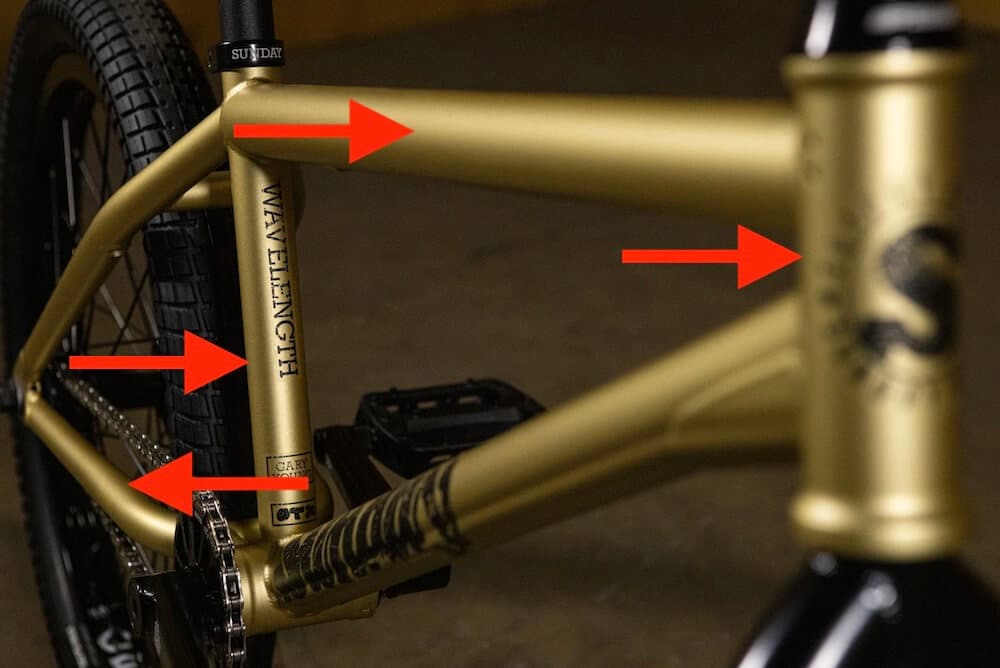 sunday 2027 wavelength bmx bike geometry