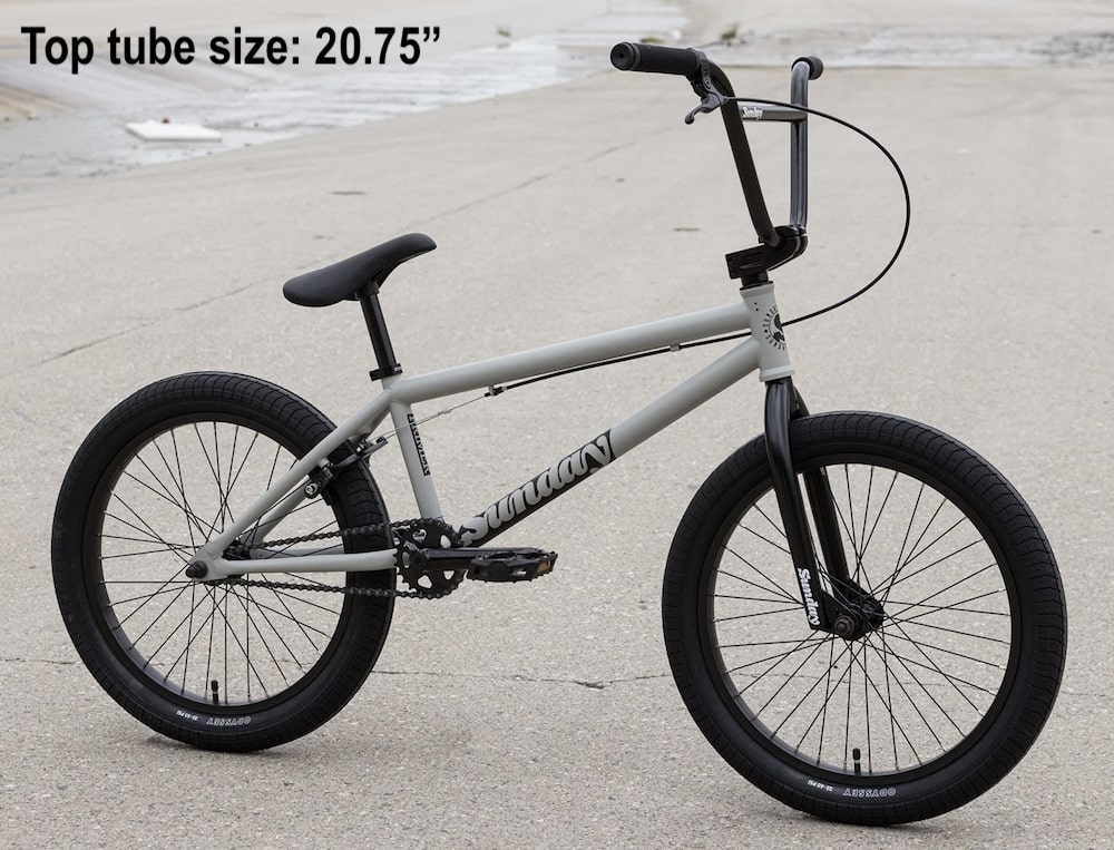 sunday primer bmx bike 20.75 top tube