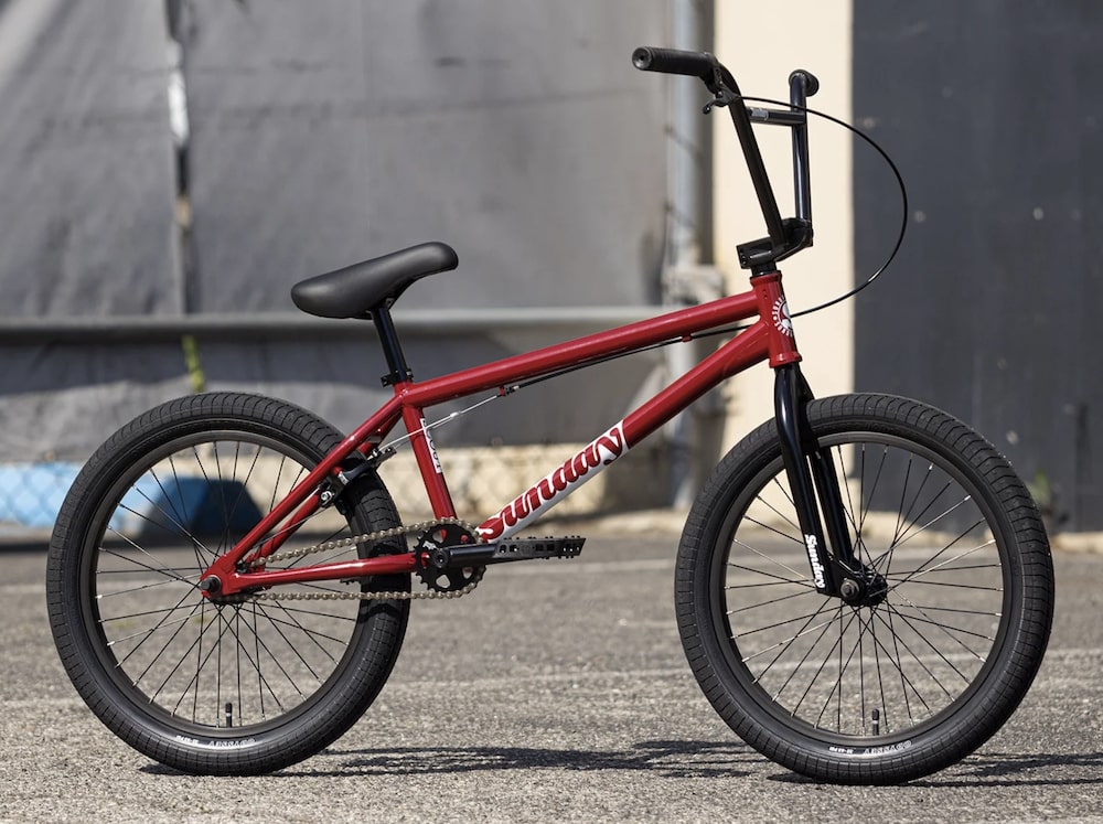 sunday scout bmx bike frame bar geometry