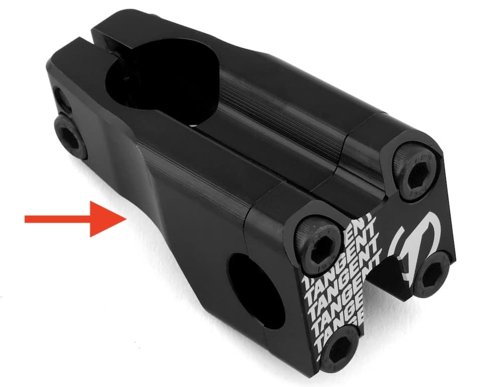 tangent front load split bmx race stem