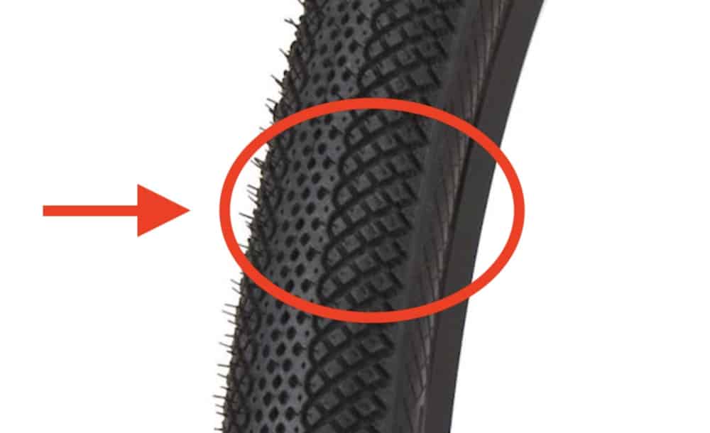 tread pattern of bmx race tires
