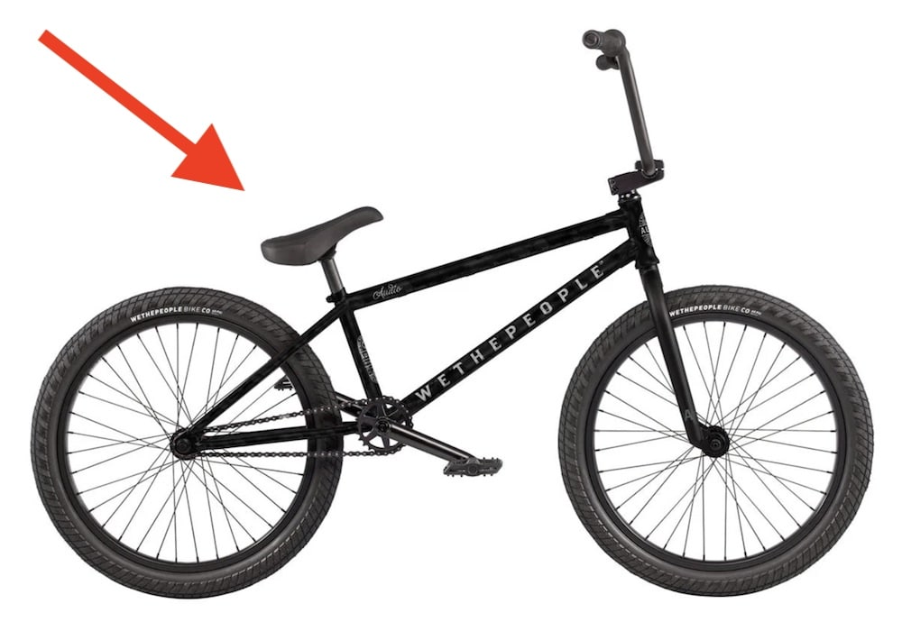 wethepeople audio 22 bmx bike black