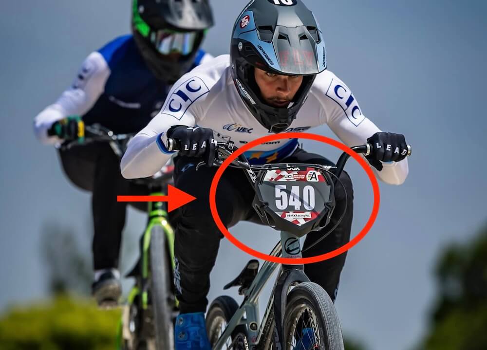 what makes a good bmx race number plate
