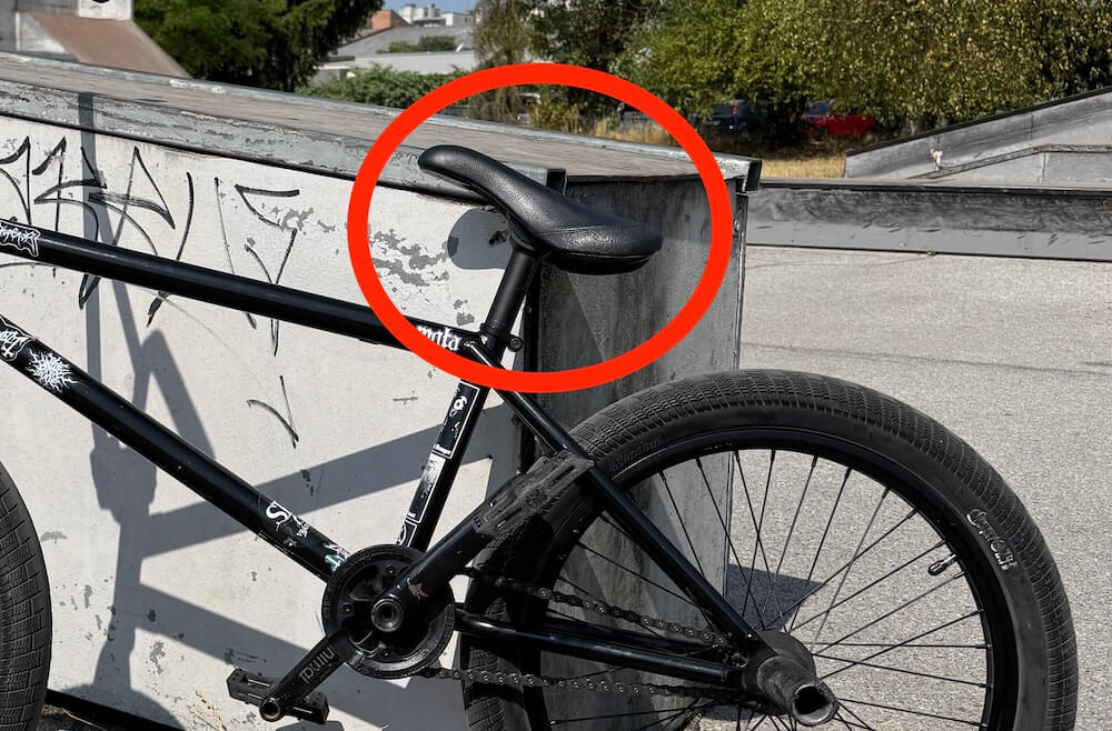why do bmx seats point up