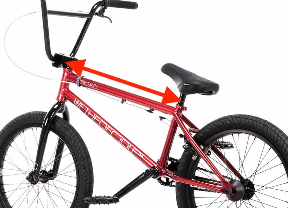 wtp crysis bmx two top tube length options